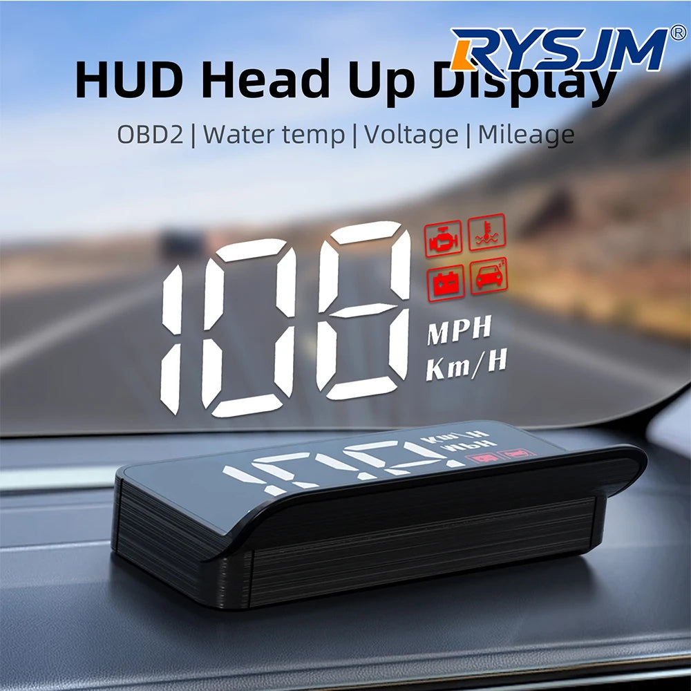 תצוגת HUD לשמשה עם GPS ו-OBD2
