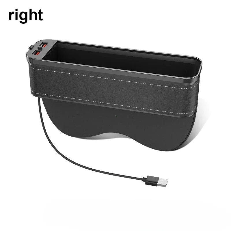 אורגנייר מושב עם תאורת LED וטעינת USB