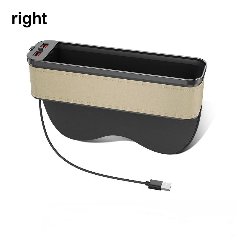 אורגנייר מושב עם תאורת LED וטעינת USB