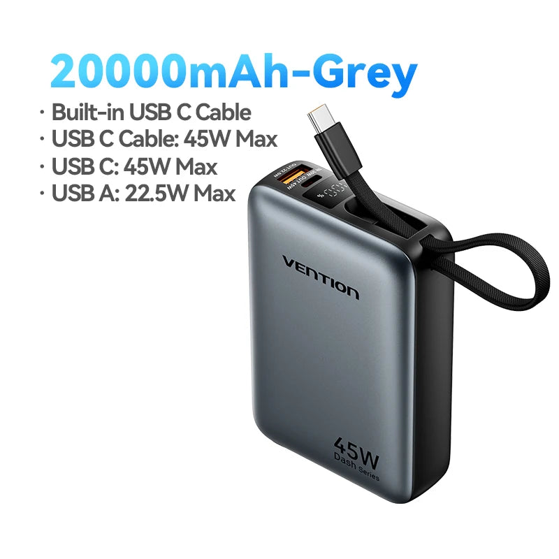 סוללת גיבוי 20000mAh טעינה מהירה 45W