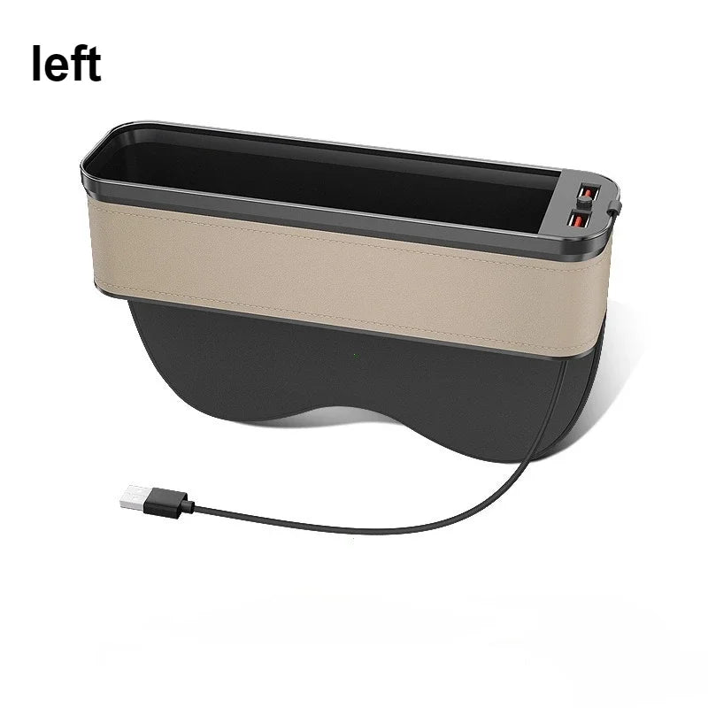 אורגנייר מושב עם תאורת LED וטעינת USB
